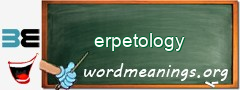 WordMeaning blackboard for erpetology
